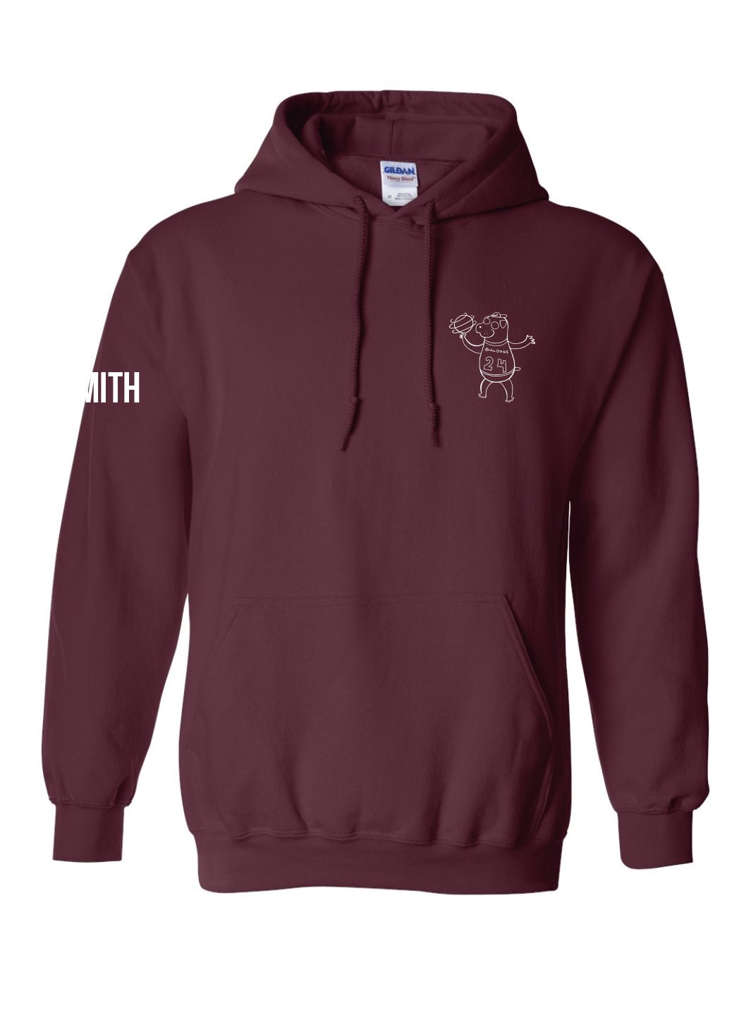 Churchill Secondary Grad 2024 Hoodie (Bulldog Ball Spin Logo) - Oddball Workshop