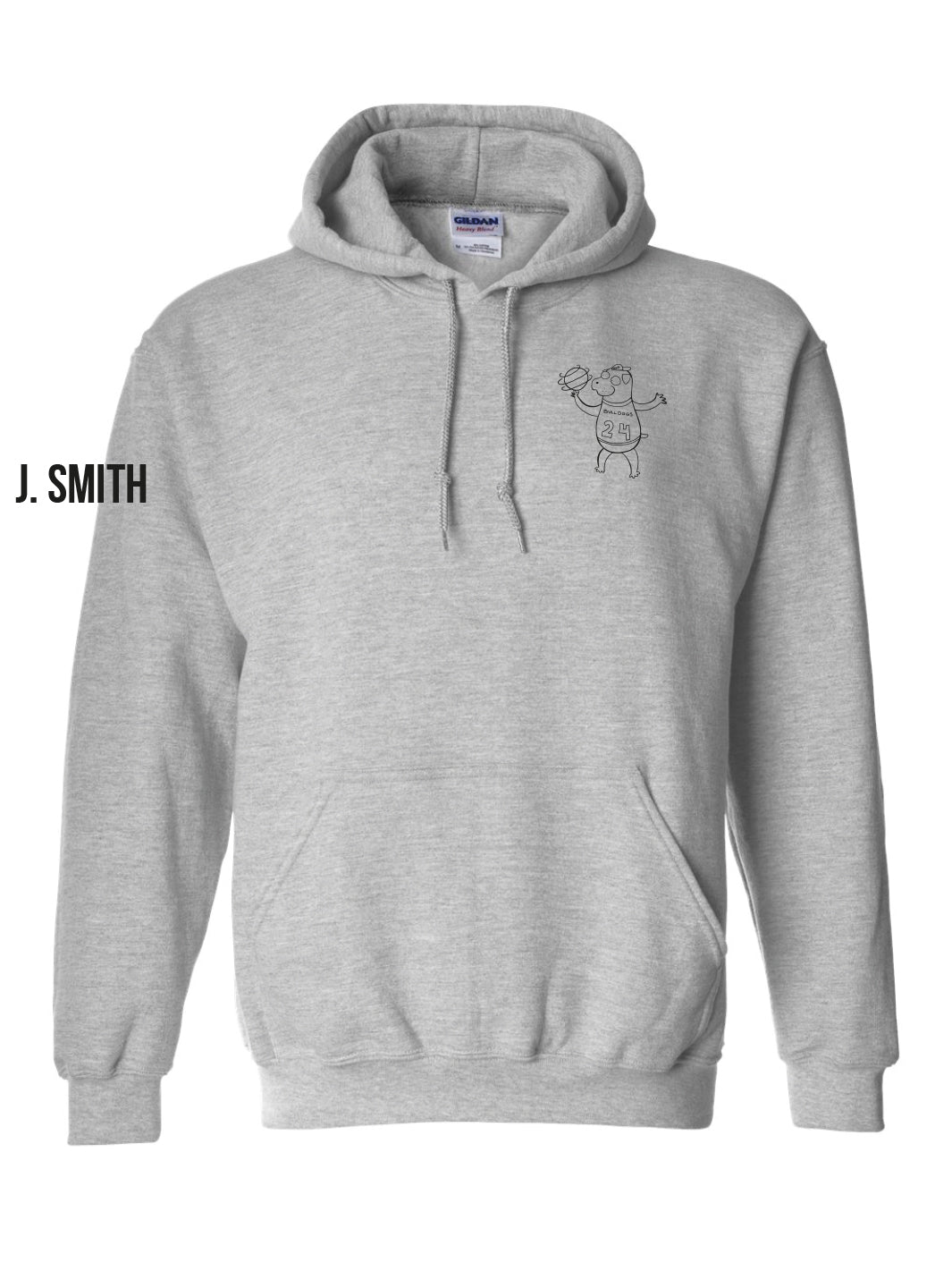 Churchill Secondary Grad 2024 Hoodie (Bulldog Ball Spin Logo) - Oddball Workshop