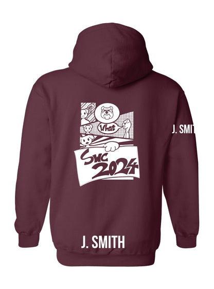 Churchill Secondary Grad 2024 Hoodie (SWC 2024 Comic Logo) - Oddball Workshop