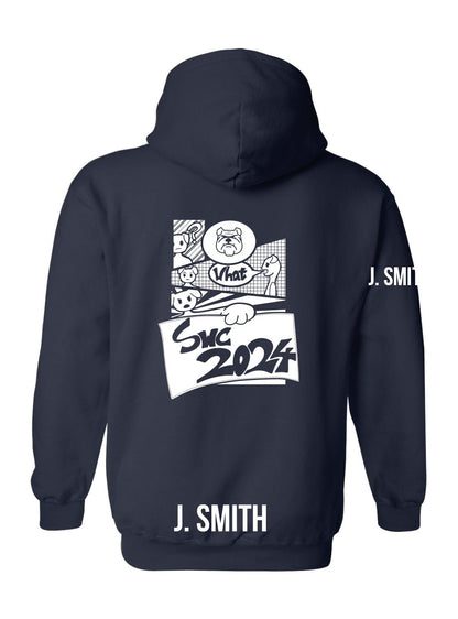 Churchill Secondary Grad 2024 Hoodie (SWC 2024 Comic Logo) - Oddball Workshop