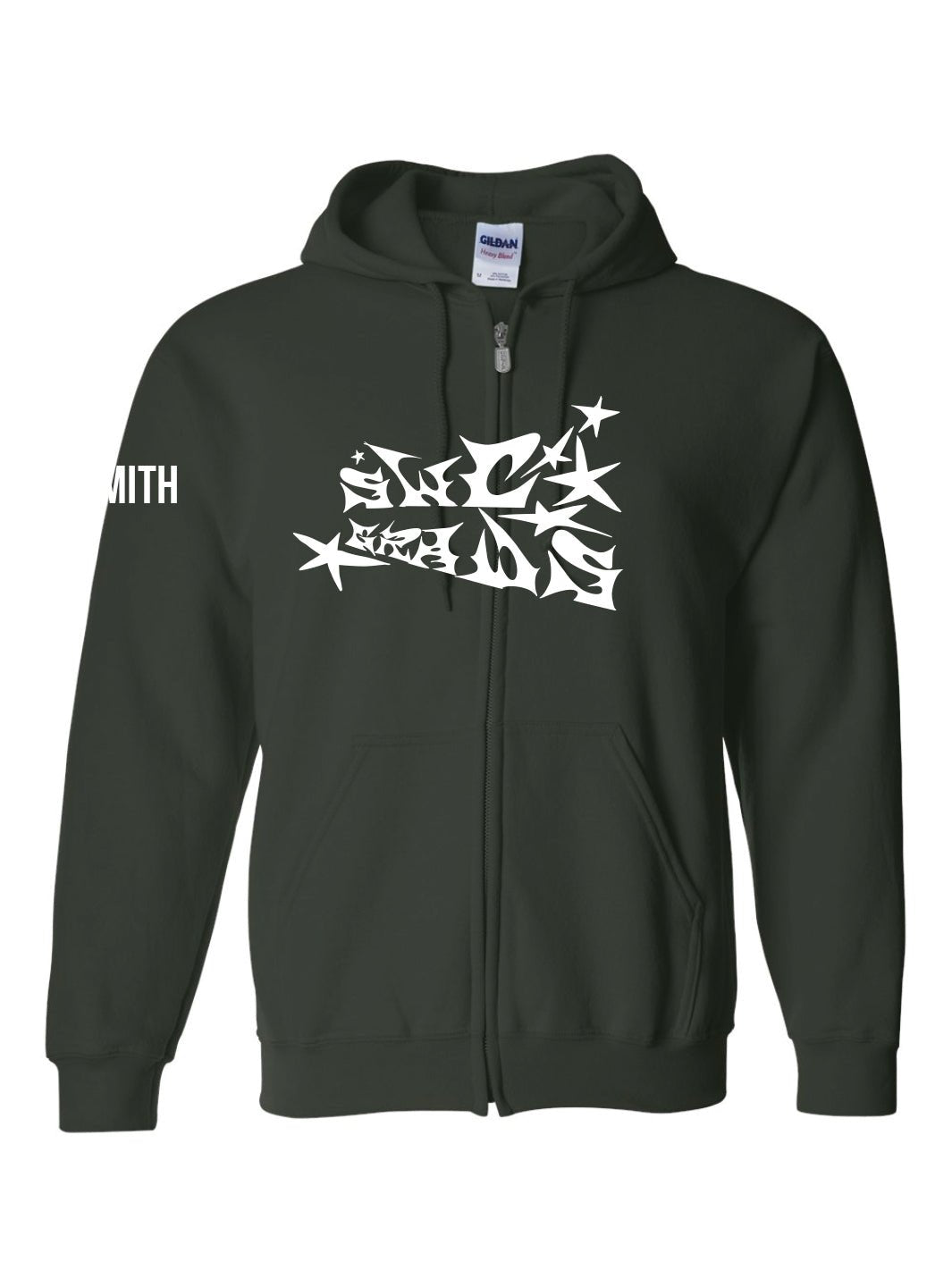 Churchill Secondary Grad 2024 Zip Up Hoodie (Stars Logo) - Oddball Workshop