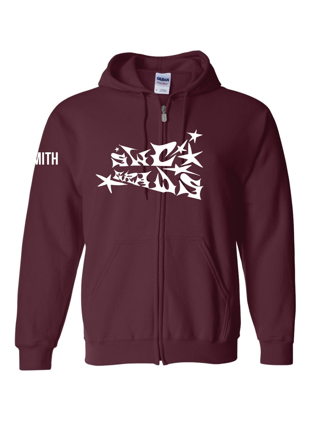 Churchill Secondary Grad 2024 Zip Up Hoodie (Stars Logo) - Oddball Workshop