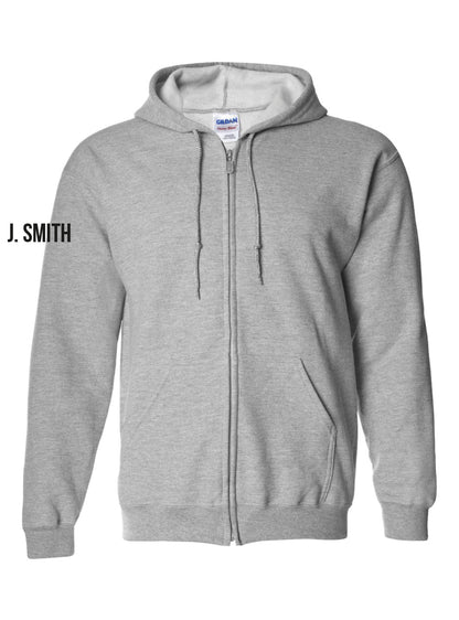 Churchill Secondary Grad 2024 Zip Up Hoodie (SWC 2024 Comic Logo) - Oddball Workshop