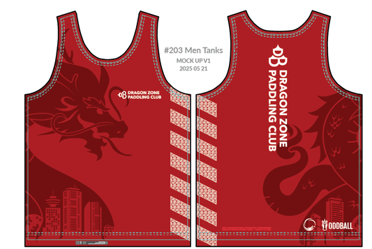 Dragon Zone Nationals 2025 H2O Men's Athletic Tank Top - Oddball Workshop
