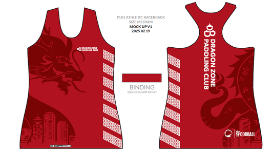 Dragon Zone Nationals 2025 H2O Women's Athletic Tank Top - Oddball Workshop