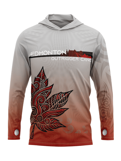 EDBRC Outrigger | Unisex Hooded Team Jersey Long Sleeve w/ Thumbholes - Oddball Workshop