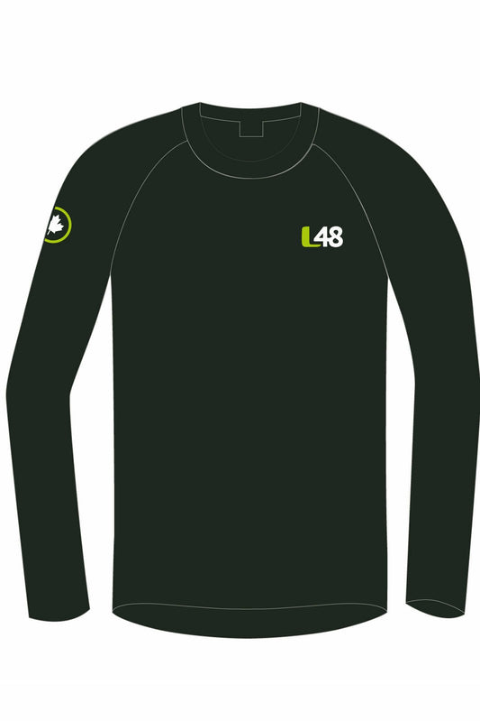 Latitude 48 Black Unisex h2O Athletic Jersey Long Sleeve (Orbit) - Oddball Workshop