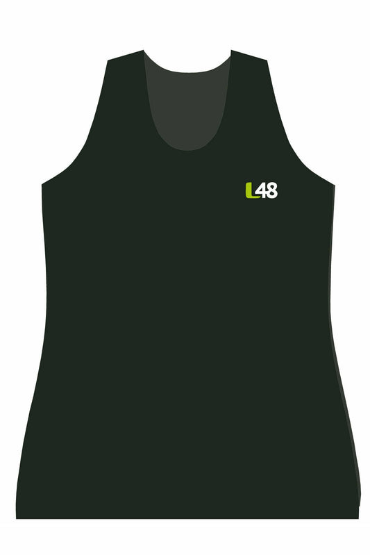 Latitude 48 Black Women's h2O Athletic Tank Top (Orbit) - Oddball Workshop