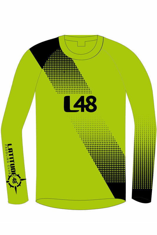 Latitude 48 Green Unisex h2O Athletic Jersey Long Sleeve (Ion) - Oddball Workshop