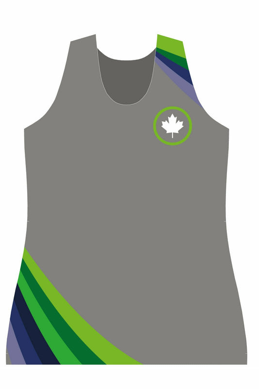 Latitude 48 Grey Women's h2O Athletic Tank Top (Ion) - Oddball Workshop