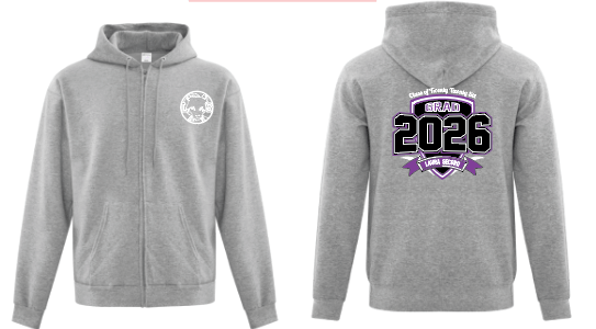 Laura Secord Grad 2026 Zip Hoodie (Adult) - Oddball Workshop
