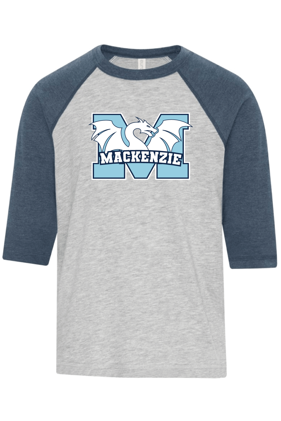 Mackenzie Adult Baseball T-Shirt (M Dragon Logo) - Oddball Workshop