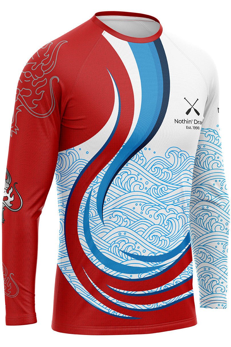 Nothin' Dragon h2O Unisex Athletic Jersey Long Sleeve - Oddball Workshop