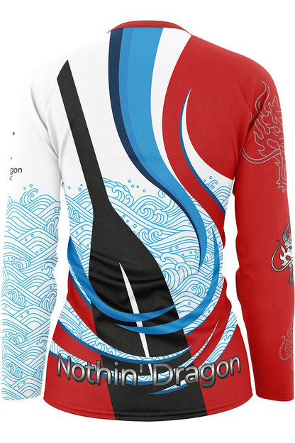 Nothin' Dragon h2O Women's Athletic Jersey Long Sleeve - Oddball Workshop