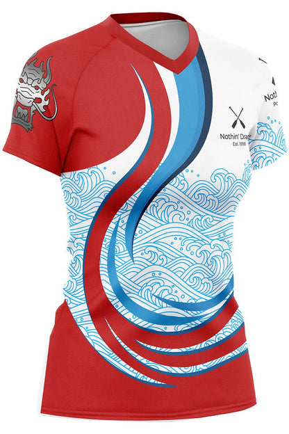 Nothin' Dragon h2O Women's Athletic Jersey Short Sleeve - Oddball Workshop