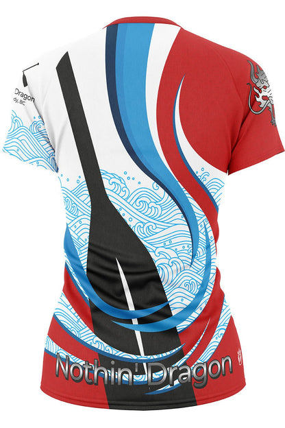 Nothin' Dragon h2O Women's Athletic Jersey Short Sleeve - Oddball Workshop