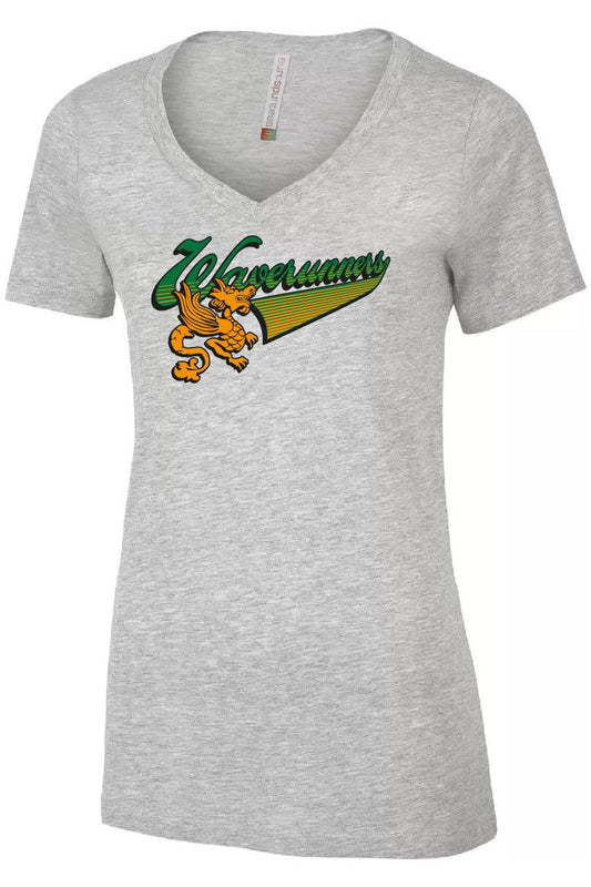 Starbucks Waverunners Women's Vintage V-neck T-Shirt - Oddball Workshop