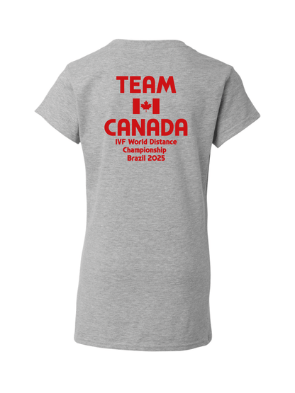 Team Canada Brazil Casual Wear - Women's V - neck T-shirt - Oddball Workshop