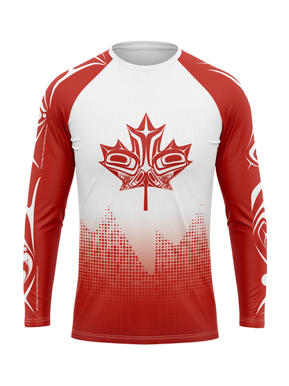 Team Canada Brazil Race Jersey - Unisex Athletic Jersey Long Sleeve - Oddball Workshop