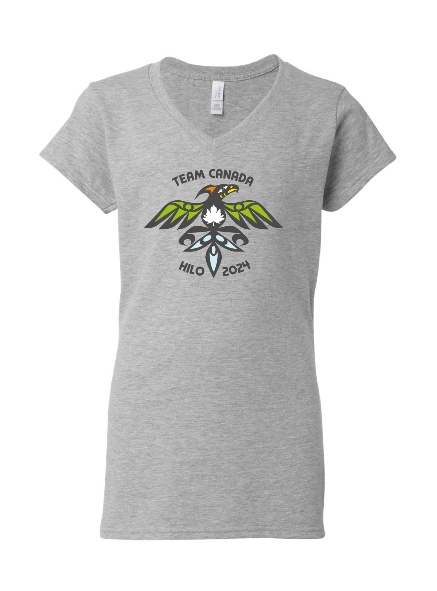 Team Canada Hilo Casual Wear - Women's V - neck T - shirt - Oddball Workshop