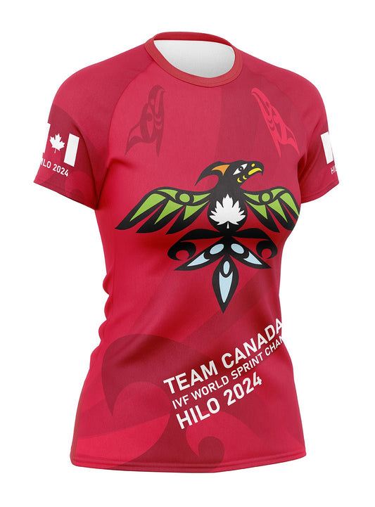 Team Canada Hilo Race Jersey - Women's Athletic Jersey Short Sleeve - Oddball Workshop