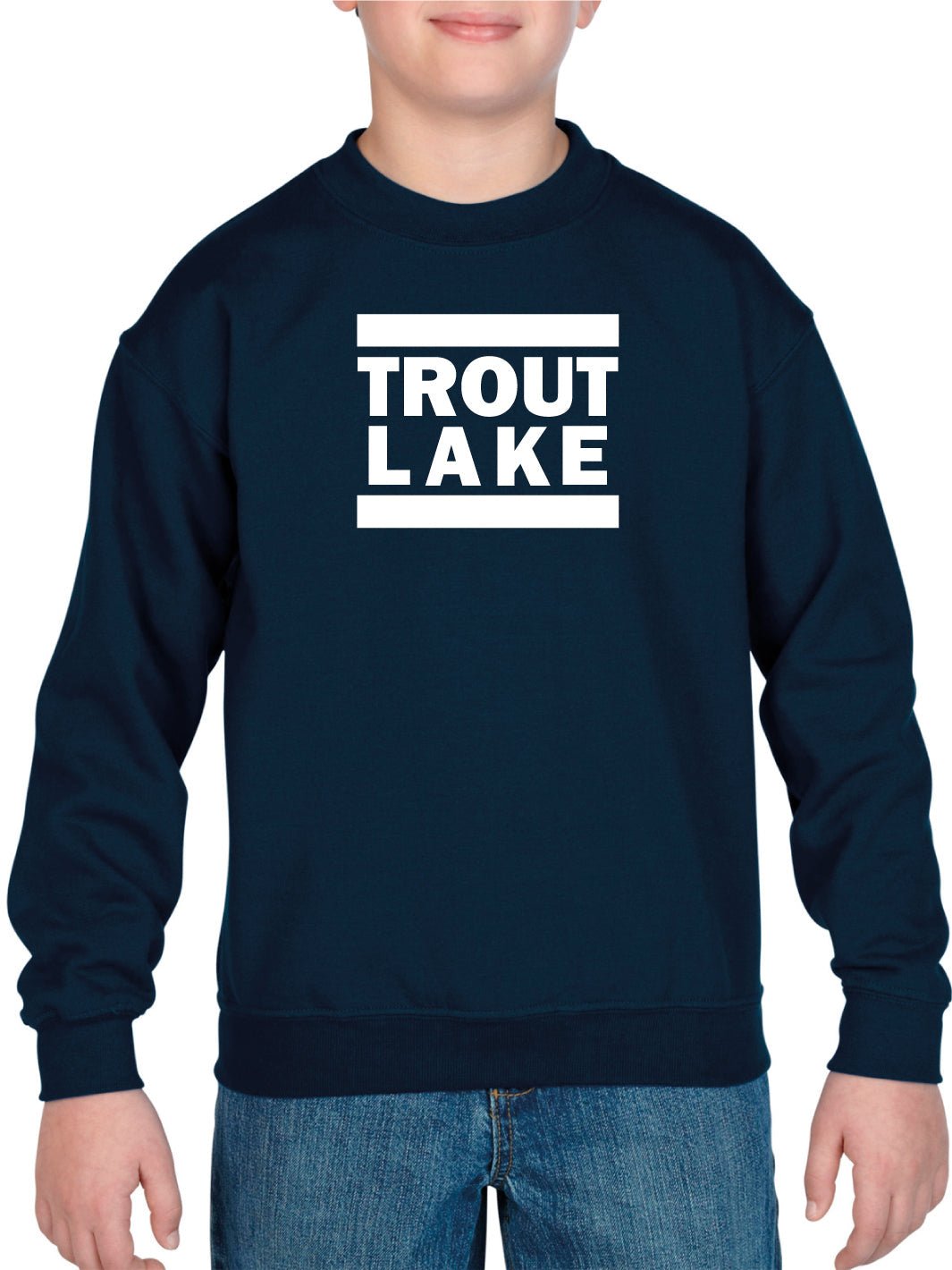 Trout Lake | Crewneck Sweatshirt (Youth) - Oddball Workshop