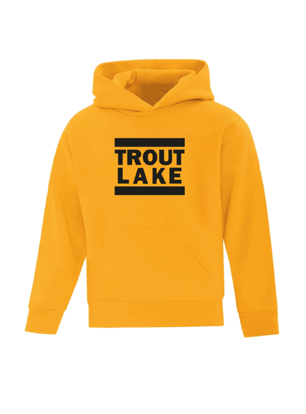 Trout Lake | Pullover Hoodie - Front Print (Youth) - Oddball Workshop