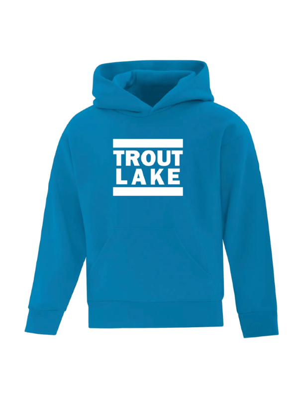 Trout Lake | Pullover Hoodie - Front Print (Youth) - Oddball Workshop