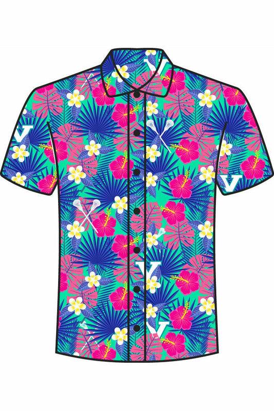 Vancouver Lacrosse Button Down Floral Shirt - Oddball Workshop