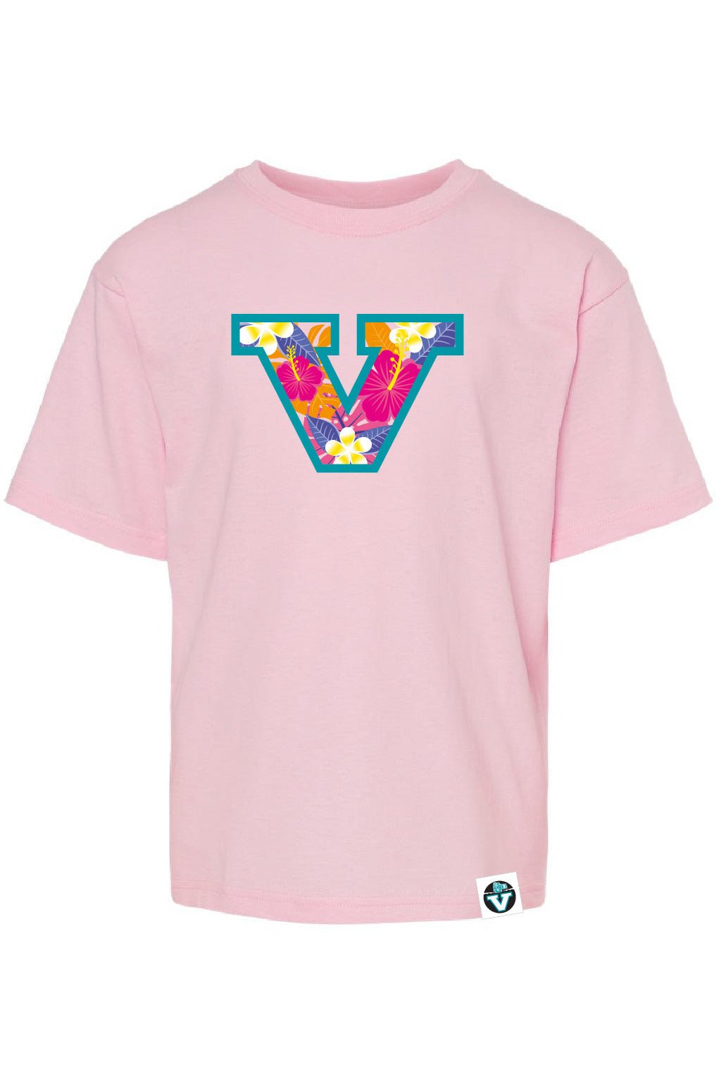 Vancouver Lacrosse Floral V Logo Short Sleeve Tee (Youth) - Oddball Workshop