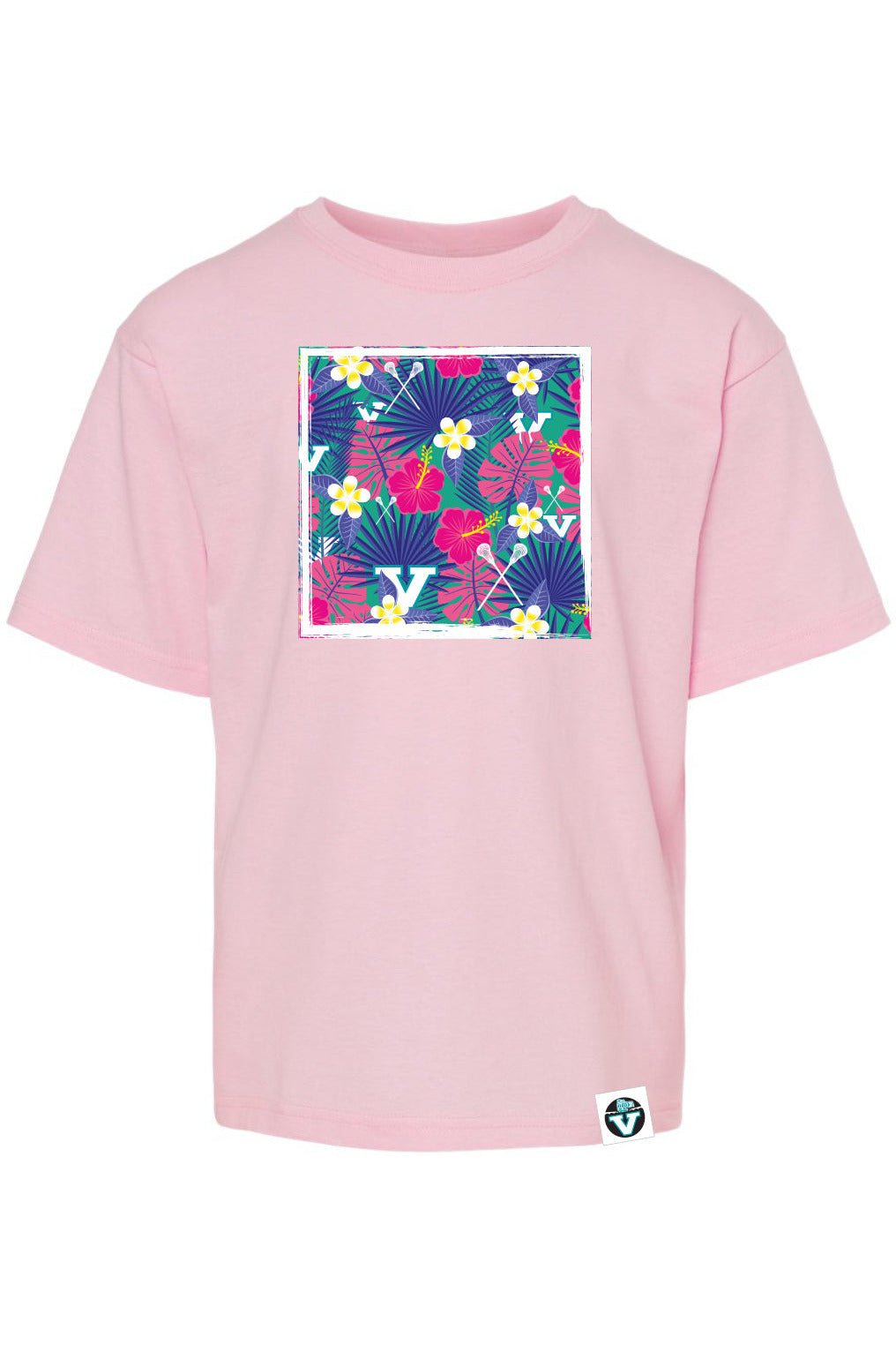 Vancouver Lacrosse Hawaiian Square Short Sleeve Tee (Youth) - Oddball Workshop