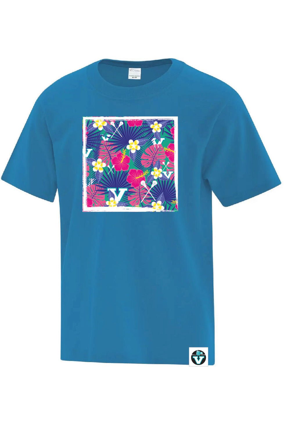 Vancouver Lacrosse Hawaiian Square Short Sleeve Tee (Youth) - Oddball Workshop