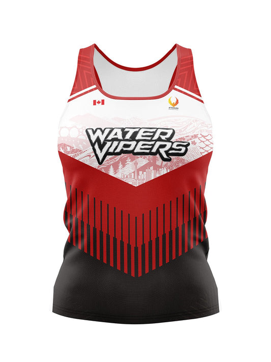 Water Vipers Women's Athletic Tank Top Red - Oddball Workshop