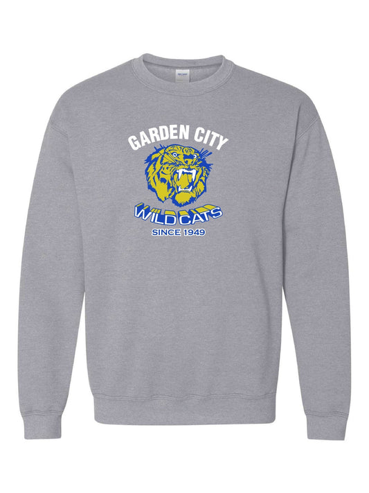 Youth Garden City Wildcats Since 1949 Crewneck Sweatshirt - Oddball Workshop