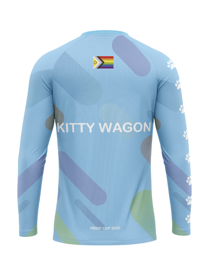 Kitty Wagon Men's H20 Athletic Jersey Long Sleeve - Oddball Workshop