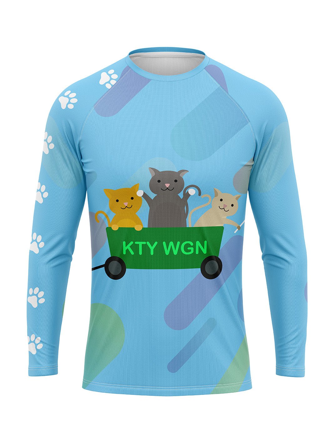 Kitty Wagon Men's H20 Athletic Jersey Long Sleeve - Oddball Workshop