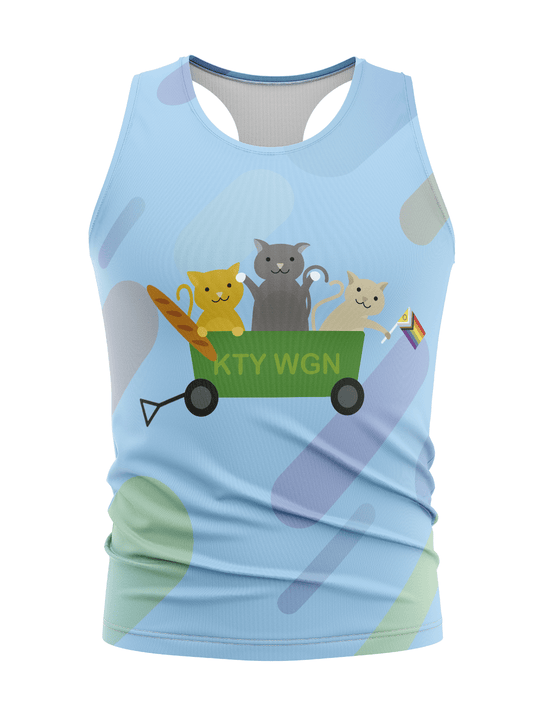 Kitty Wagon Men's H2O Racerback Tank Top - Oddball Workshop