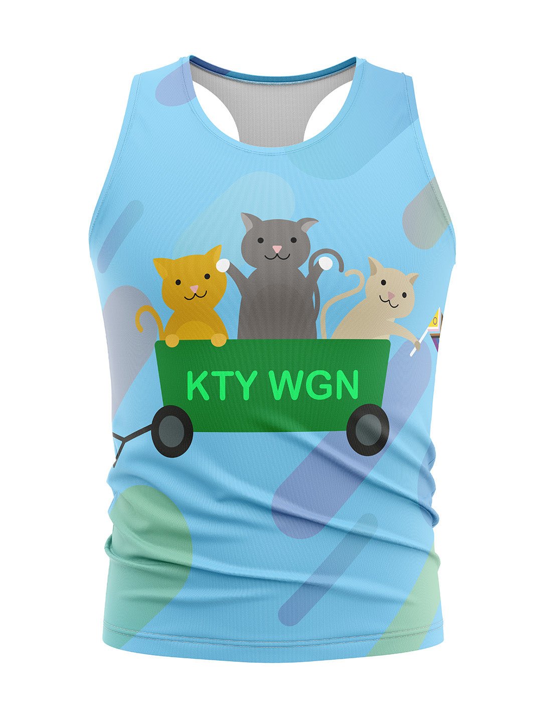 Kitty Wagon Men's H2O Racerback Tank Top - Oddball Workshop