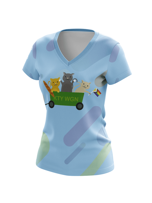 Kitty Wagon Women's Cap Sleeve Jersey - Oddball Workshop
