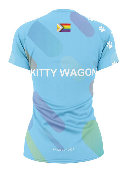 Kitty Wagon Women's H2O Athletic Jersey Short Sleeve - Oddball Workshop