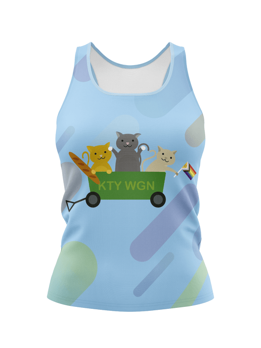 Kitty Wagon Women's H2O Athletic Racerback Tank Top - Oddball Workshop